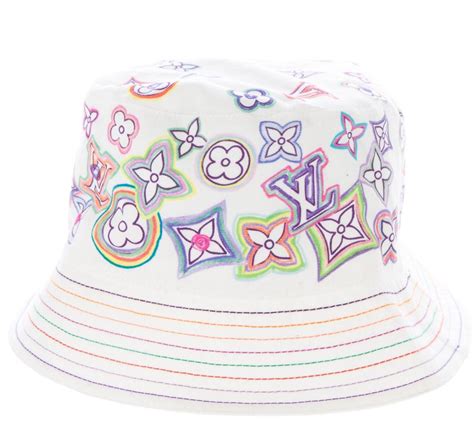 louis vuitton bucket hat purple